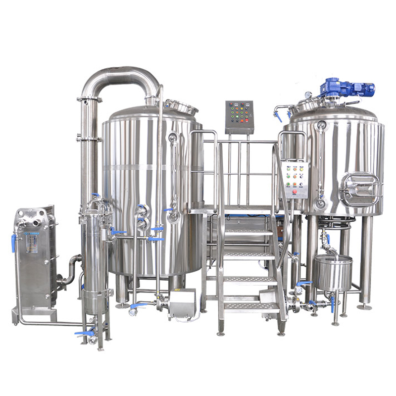 Dalawang sisidlan na hindi kinakalawang na asero 1BBL-30BBL craft beer brewing brewhouse system